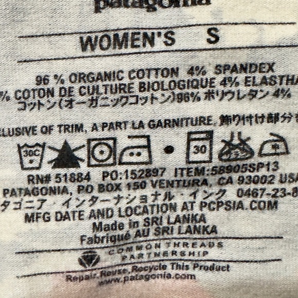 Small Patagonia floral dress casual orange blue white - Picture 3 of 3